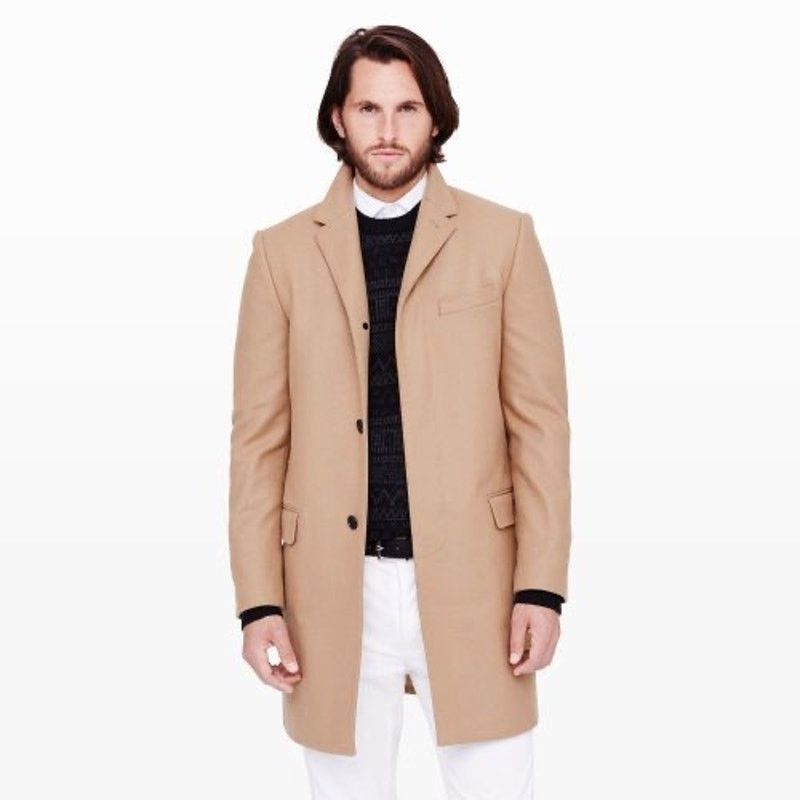 Club Monaco Club Monaco Men Tan 100% canvas cotton classic coat sz M Size US M / EU 48-50 / 2 - 1 Thumbnail
