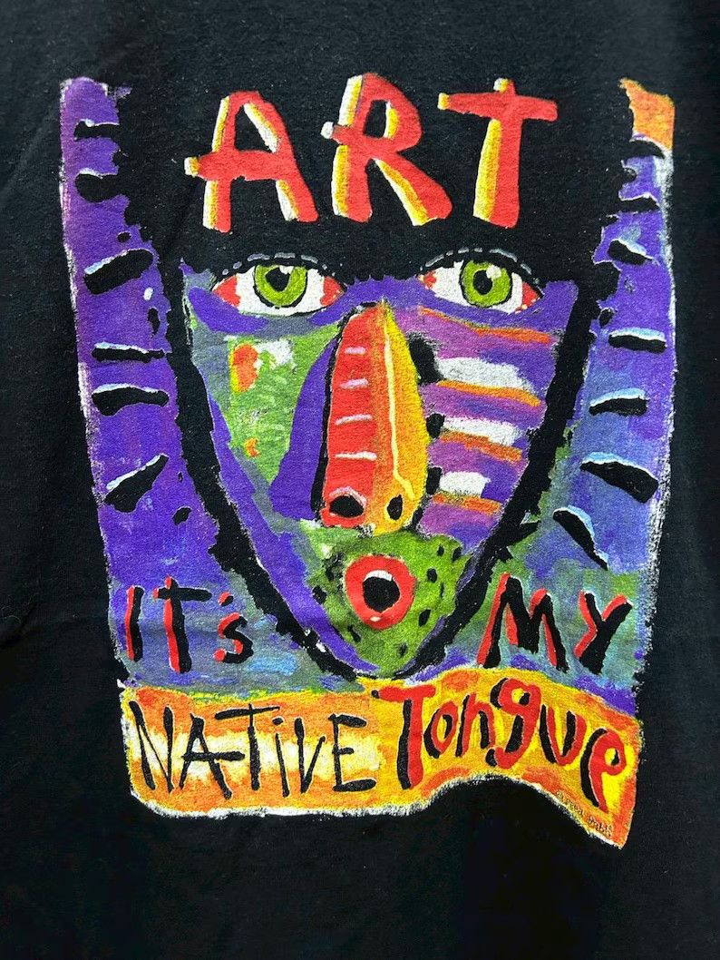 Vintage Vintage 90s Fred Babb Art tshirt size L Size US L / EU 52-54 / 3 - 3 Thumbnail