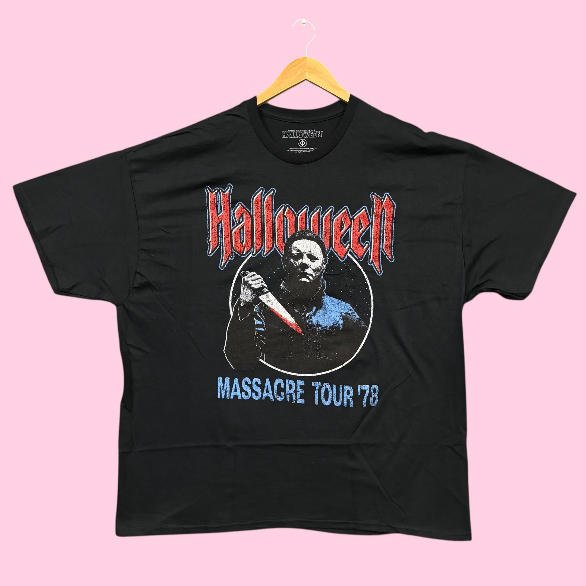 Universal Studios John Carpenter's Halloween Massacre Tour 78 Horror Tee 2XL Size US XXL / EU 58 / 5 - 1 Thumbnail