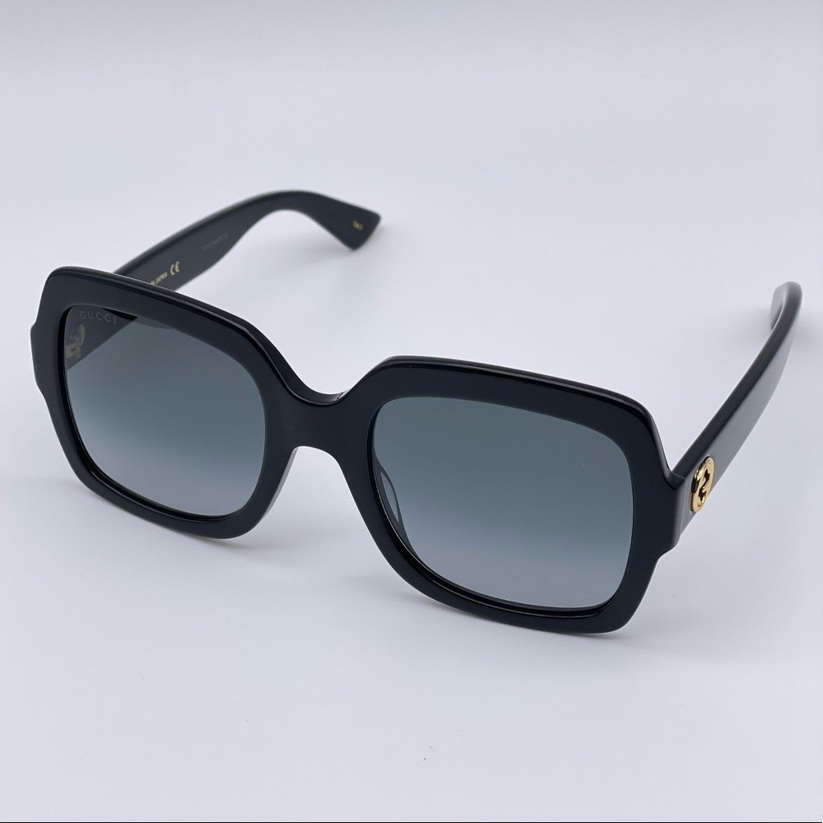 Gucci BRAND NEW GUCCI GG0036SN 001 Black/Grey Women Sunglasses Size ONE SIZE - 3 Thumbnail