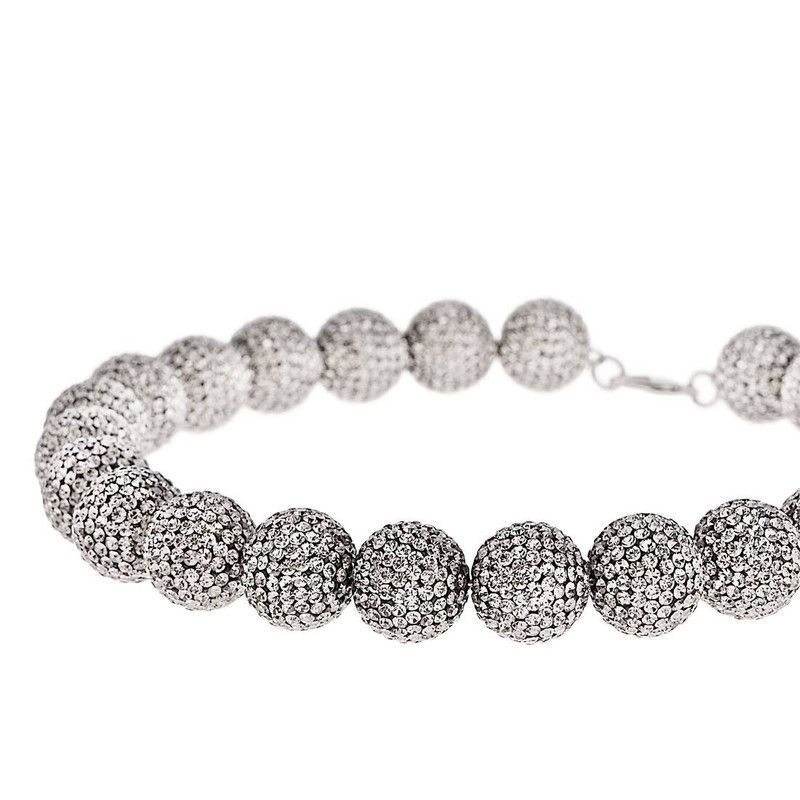 Balenciaga o1bcso1str0326 Size: S / Quantum Choker in Silver Size ONE SIZE - 2 Thumbnail