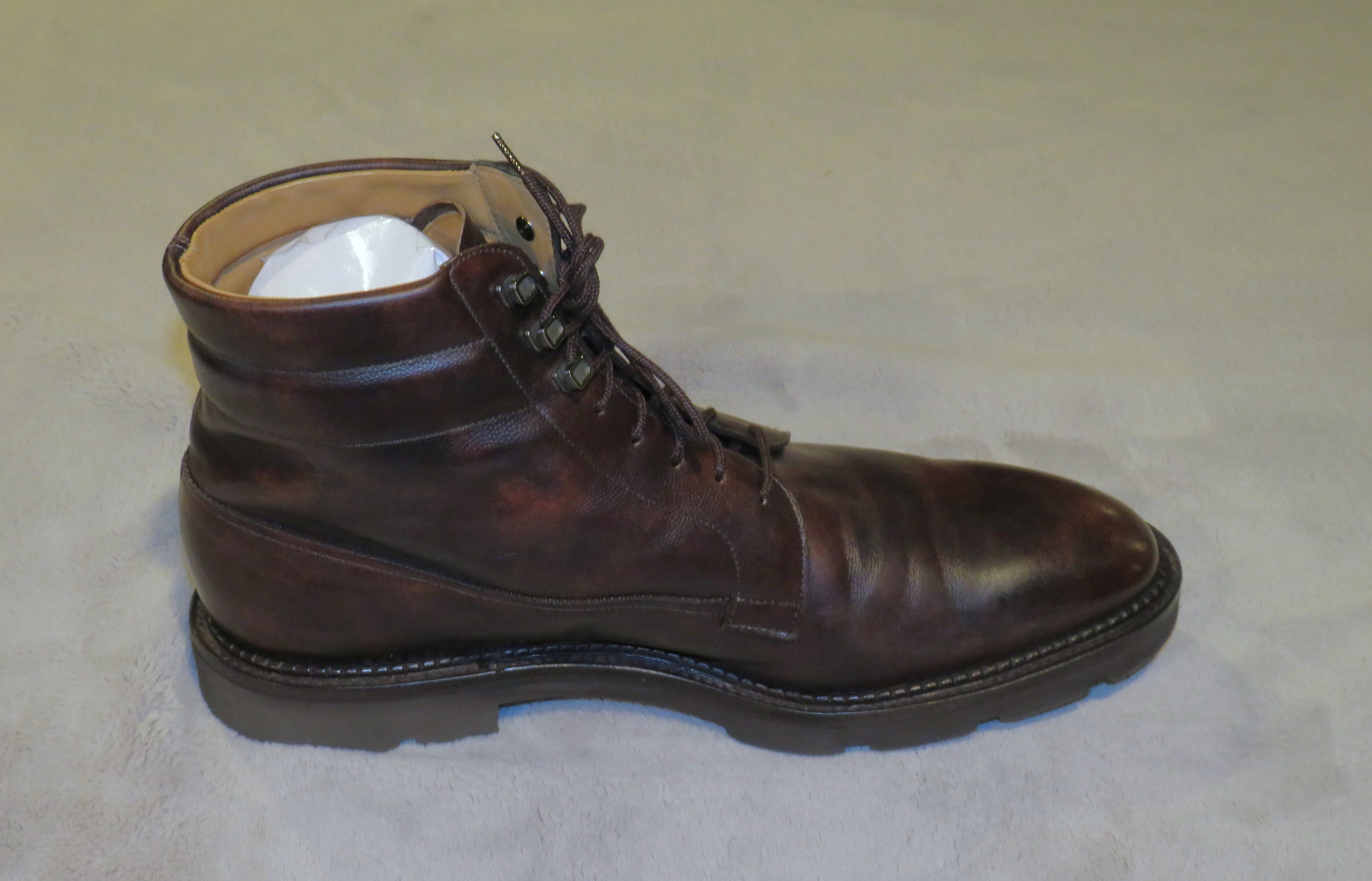 John Lobb Alder Musuem Calf Leather Lace Up Boots 11E NWOB Size US 11 / EU 44 - 5 Thumbnail