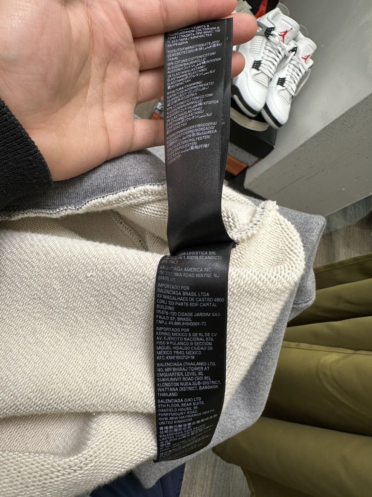 Balenciaga Balenciaga Heavy Grey Zip Hoodie Size US M / EU 48-50 / 2 - 7 Thumbnail