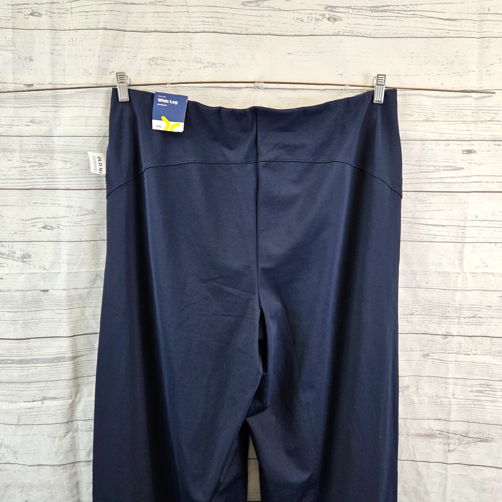 Old Navy VINTAGE Old Navy Womens Wide Leg Powersoft Pants Sz 2XL Blue Pull On High Rise Size 40" / US 18 - 4 Thumbnail