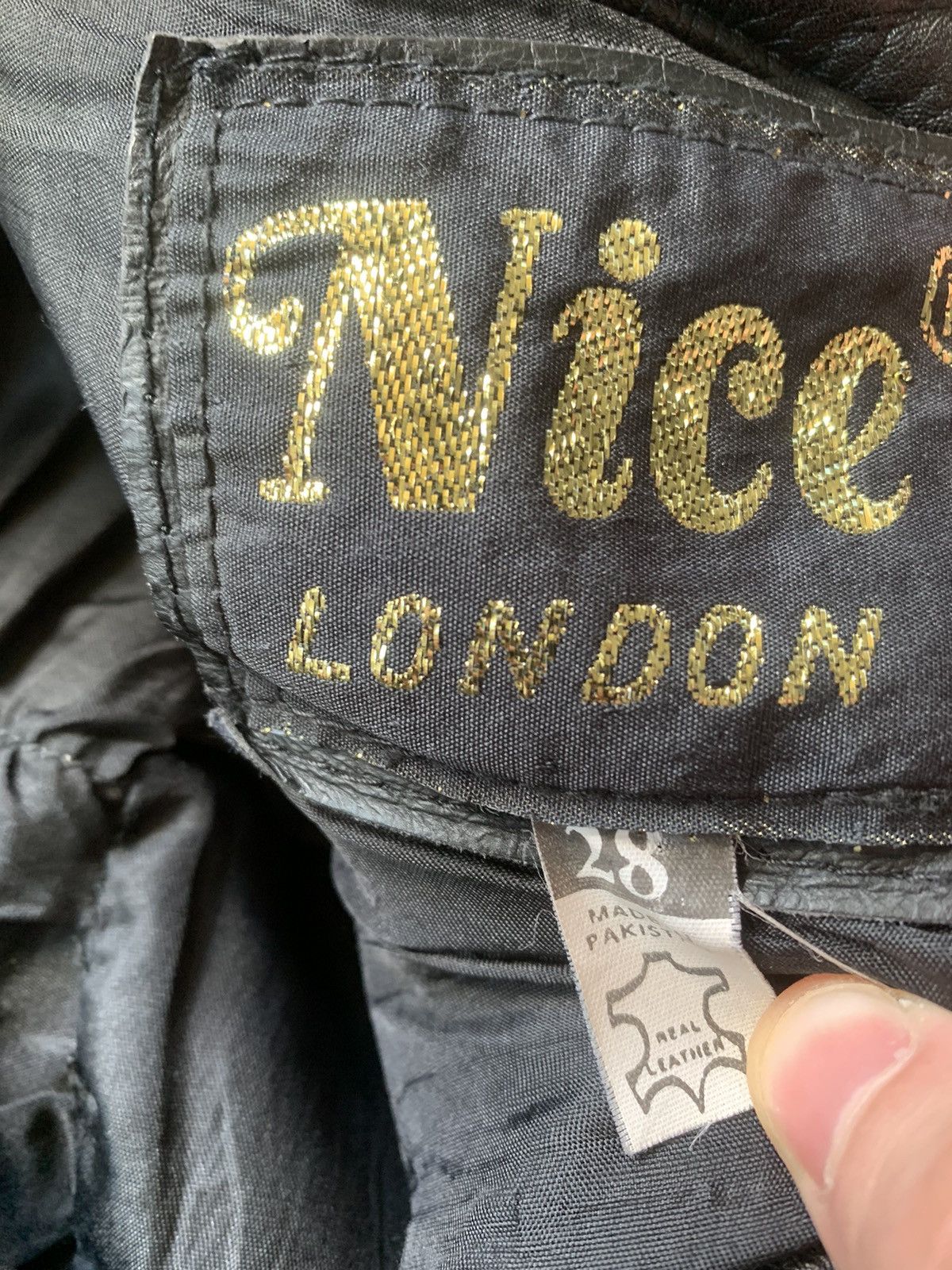 Leather × Vintage Vintage Leather Pants Y2k Style Size US 28 / EU 44 - 5 Thumbnail