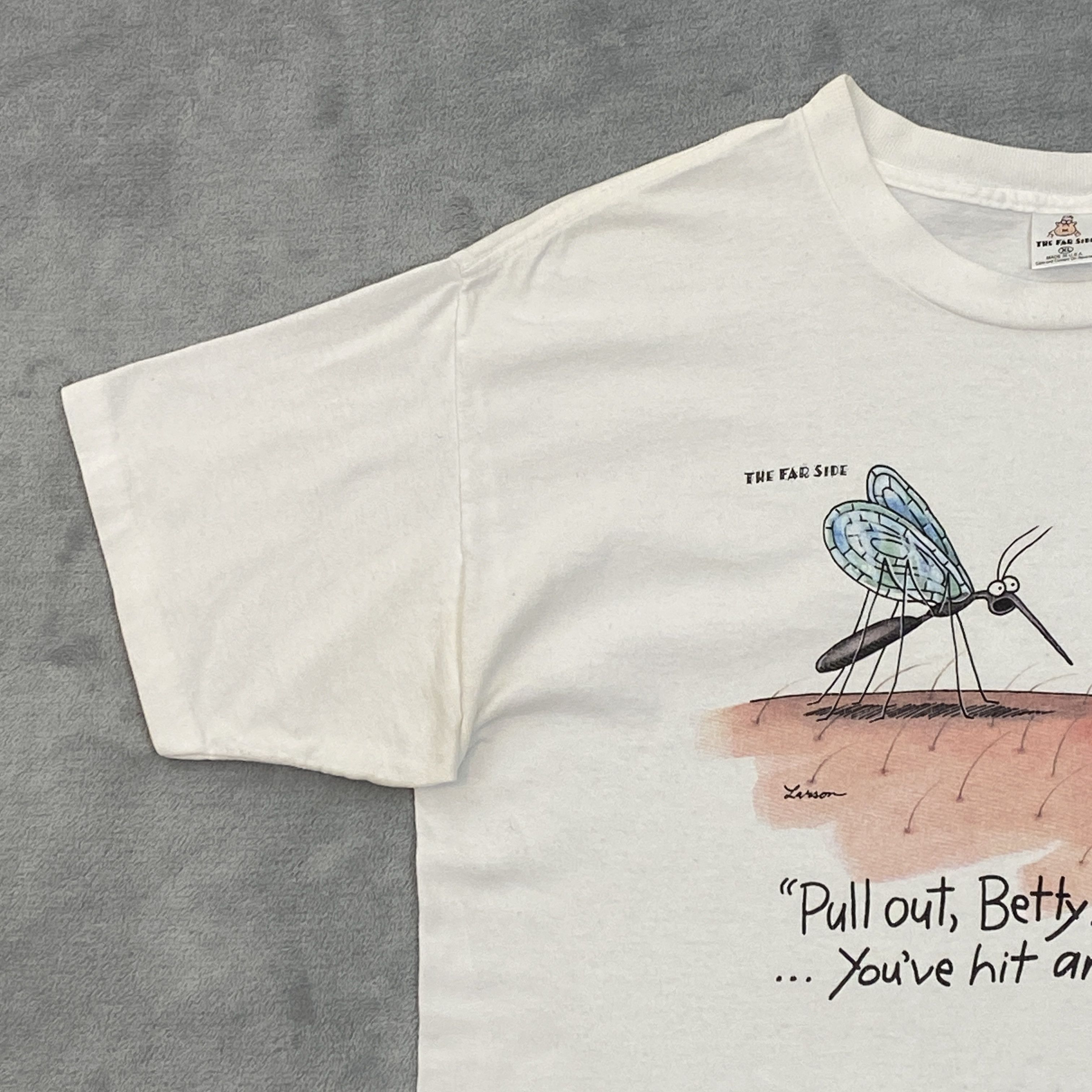 Vintage 80s Gary Larson THE FAR SIDE T Shirt XL PULL OUT! Cartoon Size US XL / EU 56 / 4 - 4 Thumbnail