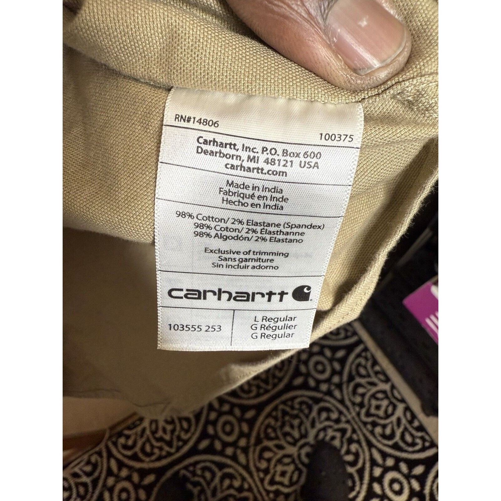 Carhartt Carhartt Canvas Shirt Men Large Rugged Flex Relaxed Fit Size US L / EU 52-54 / 3 - 8 Thumbnail