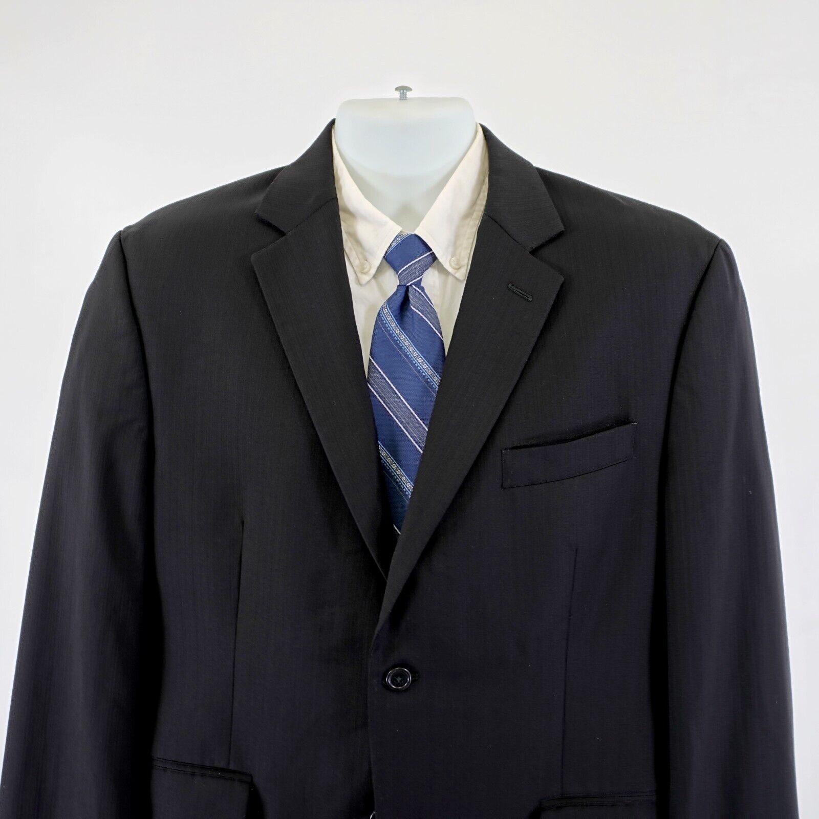 Michael Kors Michael Kors Textured Striped Wool Black 40S Or Slim 42S 2 B Size 40S - 1 Thumbnail