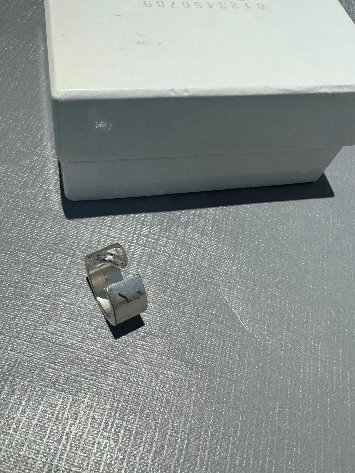 Maison Margiela Maison Margiela 925 Silver Adjustable Ring. Size ONE SIZE - 2 Thumbnail