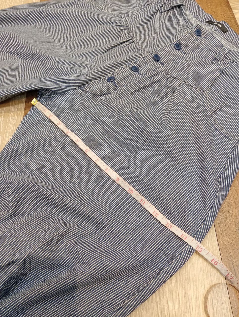 Issey Miyake NE-NET ISSEY MIYAKE HICKORY DENIM BALLOON PANTS - SIZE 2 Size US 30 / EU 46 - 16 Thumbnail