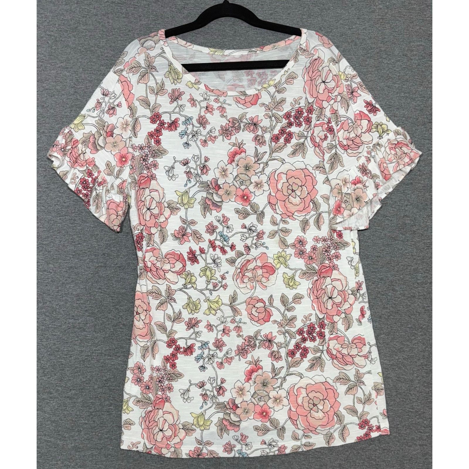 Loft LOFT | Multicolor Floral Flutter Cape Sleeve | XS Petite Size XS / US 0-2 / IT 36-38 - 1 Thumbnail