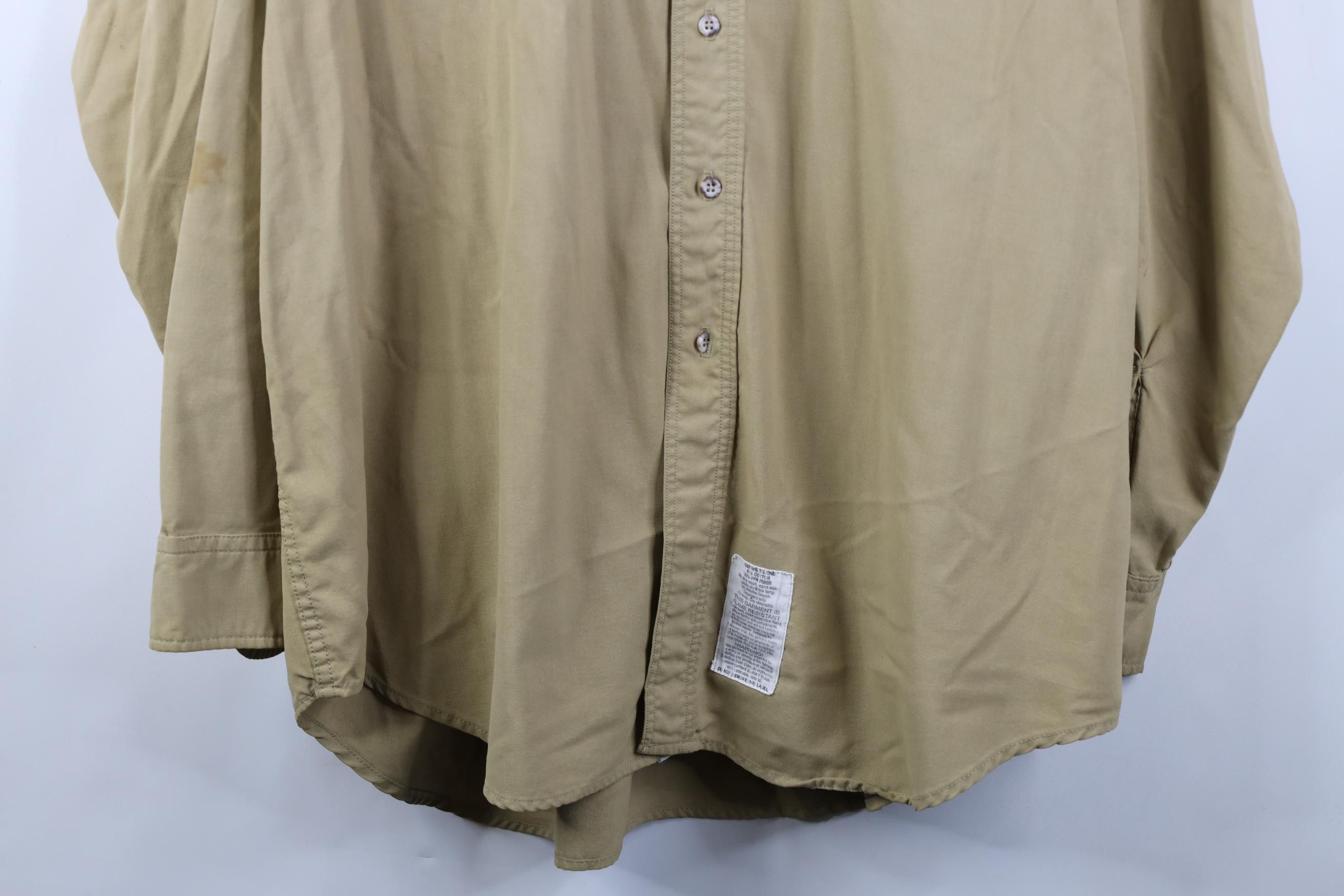 Vintage Vintage 90s Tyndale FR Fire Flame Resistant Button Shirt Size US XXL / EU 58 / 5 - 3 Thumbnail