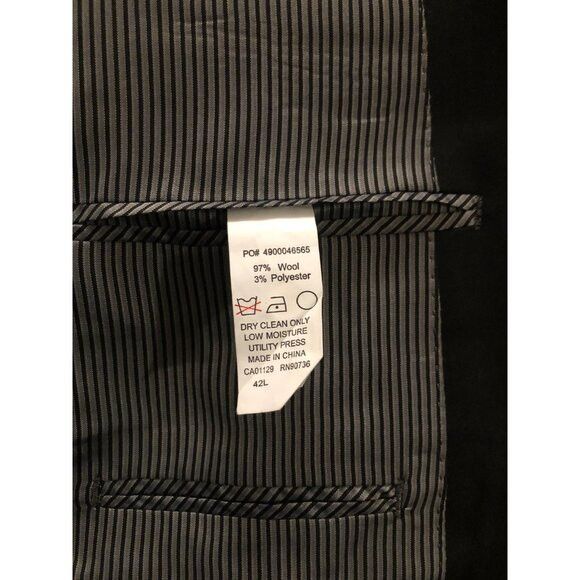 Calvin Klein calvin klein men's 97%wool sport coat jacket blazer 42L Size 42L - 6 Thumbnail