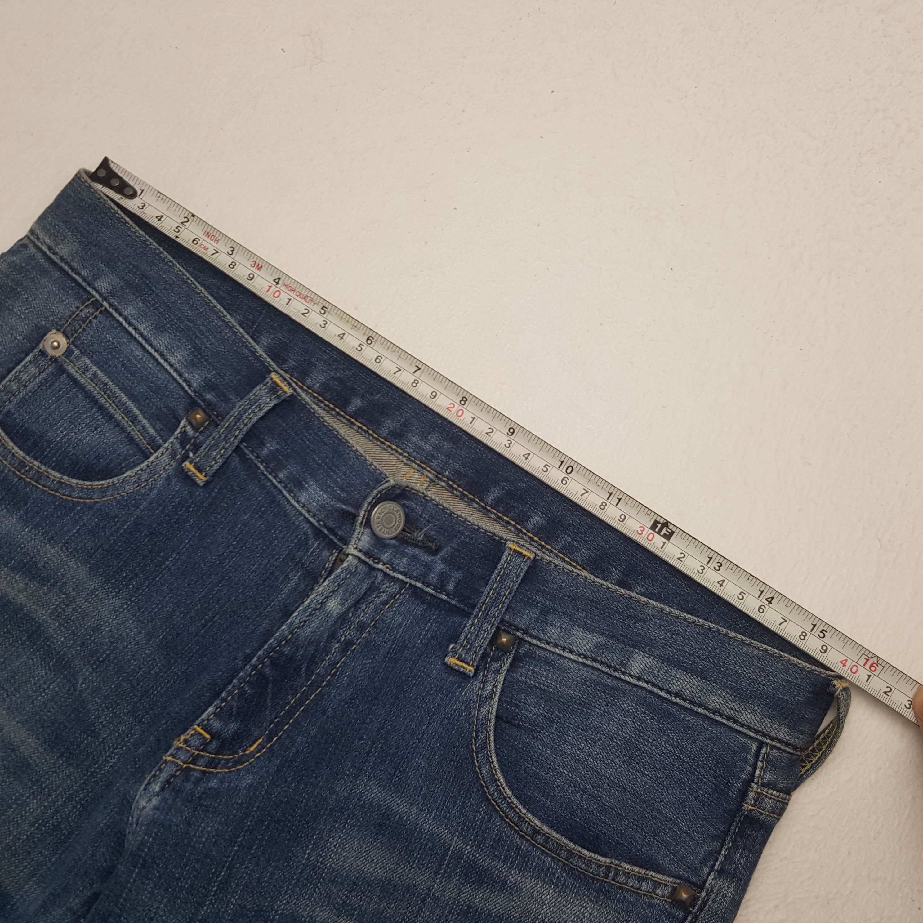 Hysteric Glamour × Japanese Brand × Vintage Vintage Hysteric Glamour Custom Art Uniform Jeans Size US 31 - 7 Thumbnail