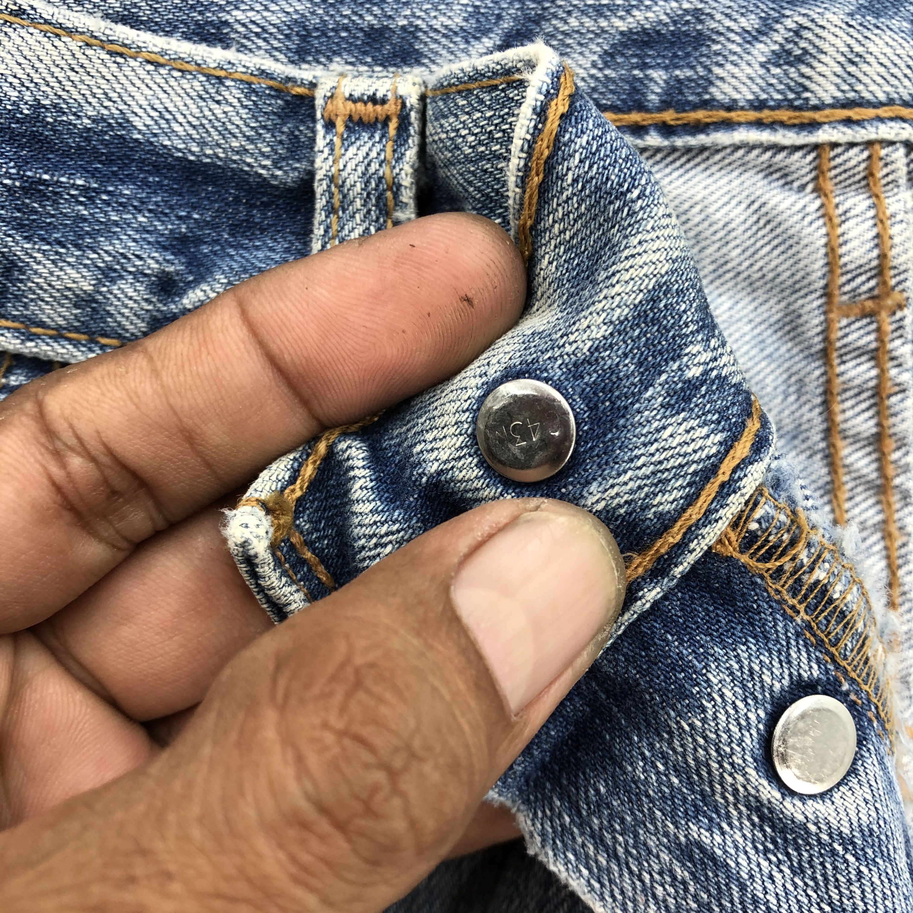 Levi's Y2K LVC Levis 501 Jeans Premium Levi's 501 Blue Wash Denim Size US 32 / EU 48 - 9 Thumbnail
