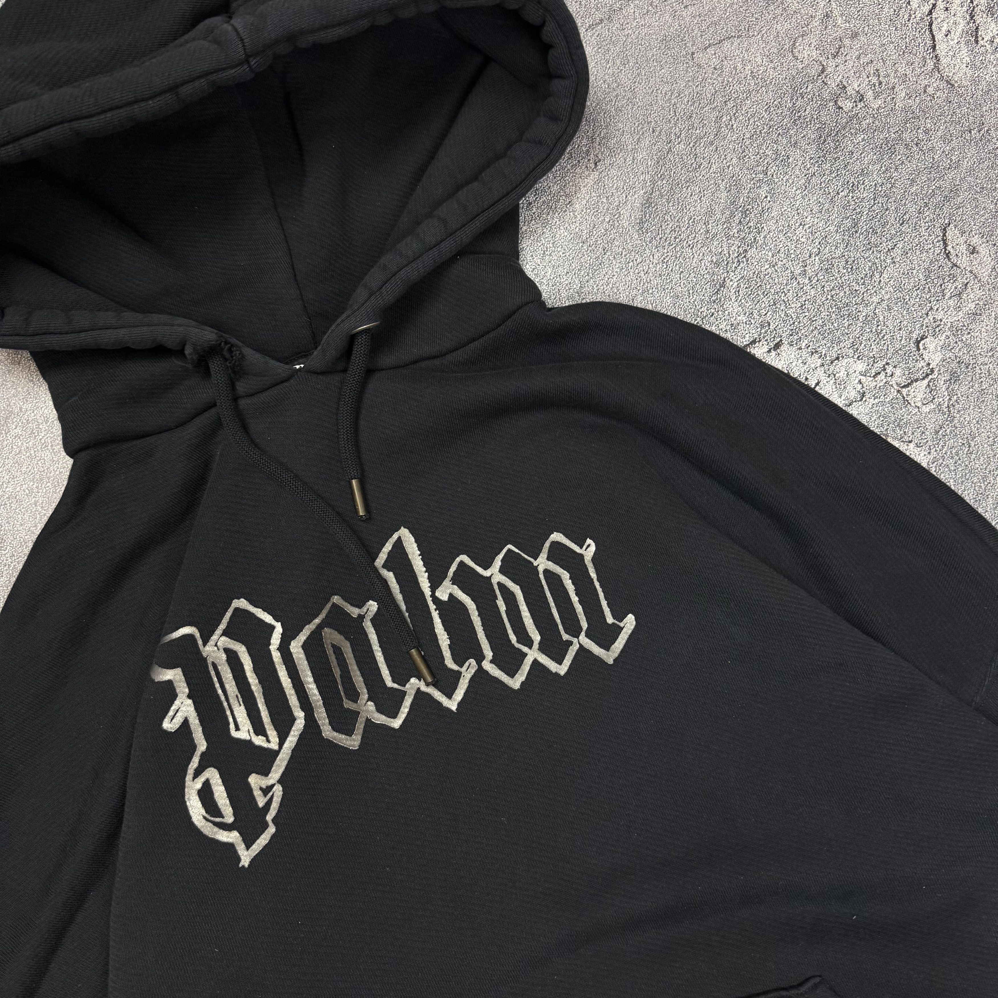 Palm Angels PALM ANGELS WHITE HOODIE FRONT AND BACK LOGO GLOW Size US XL / EU 56 / 4 - 3 Thumbnail