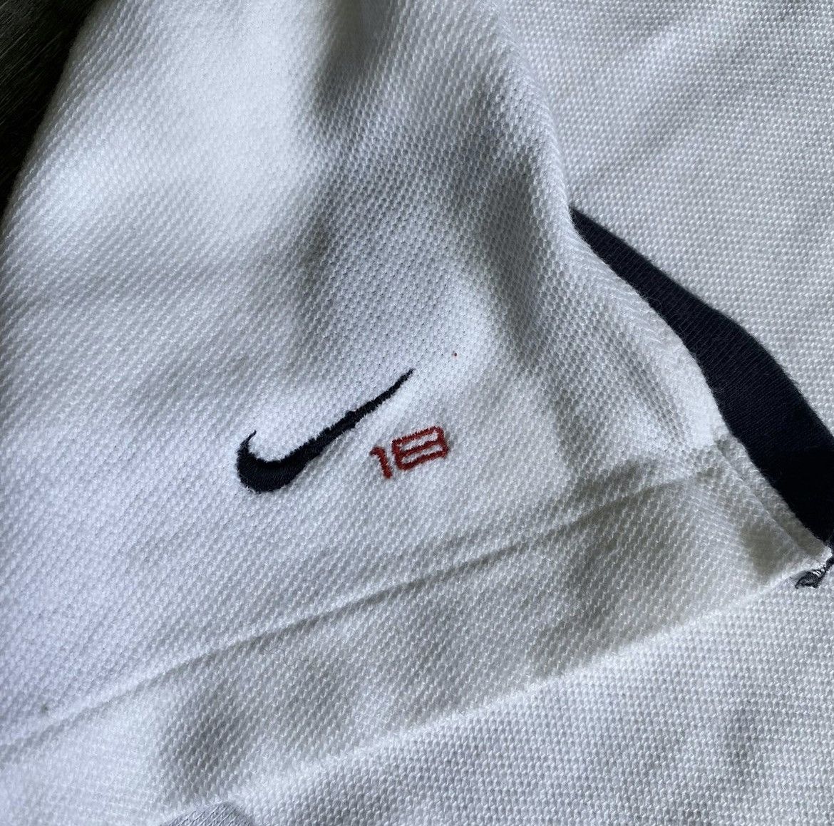 Nike Vintage 90s Nike Golf Swoosh 18 Oversized Sweater Vest Size US L / EU 52-54 / 3 - 3 Thumbnail