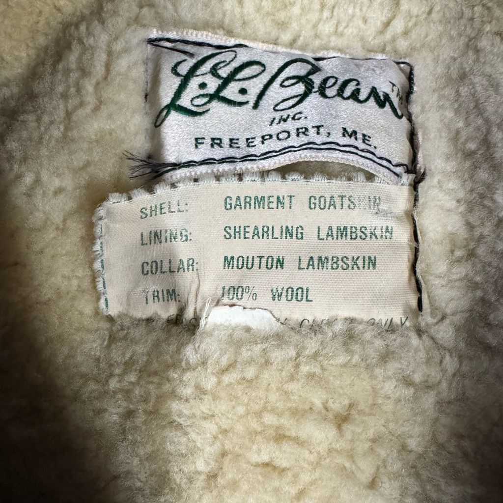 L.L. Bean Vintage 1950s LL Bean Shearling Leather Flight Jacket Size US L / EU 52-54 / 3 - 2 Thumbnail