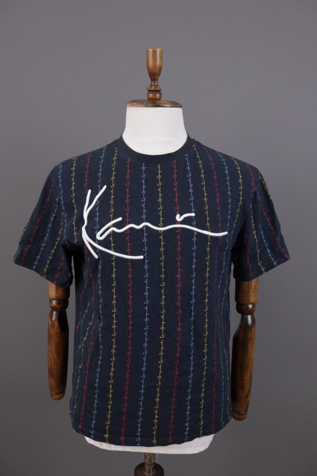 Karl Kani Karl Kani Blue Embroidered Designer Summer T-shirt Size S Size US S / EU 44-46 / 1 - 1 Thumbnail