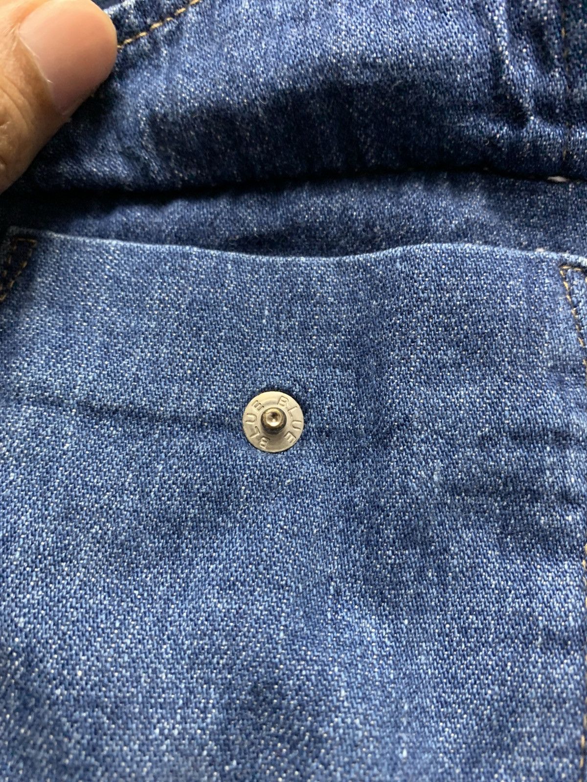 Blue Blue Japan 🐍 Vintage Blue Blue Japan Denim Shirt Size 40R - 4 Thumbnail