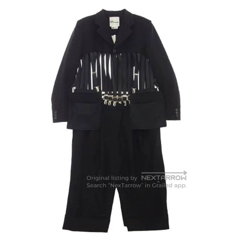 Comme des Garcons Comme des Garcons size S Black vintage design jumpsuit Size 23" - 1 Thumbnail