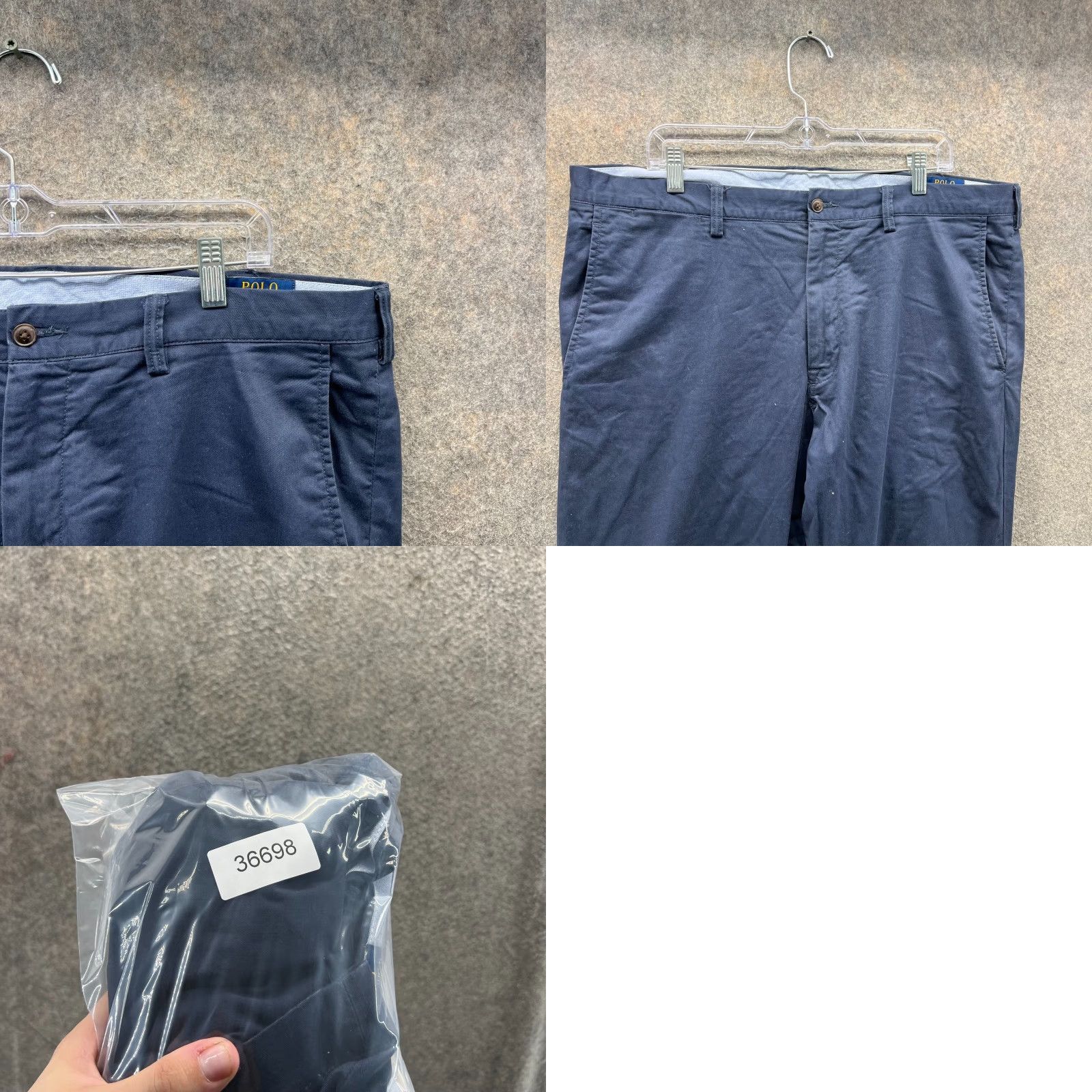 Polo Ralph Lauren Polo Ralph Lauren Chino Pants Mens 38x34 Blue Navy Slim Flat Front Stretch Dress Pants Regular Size 38 Mens Size US M / EU 48-50 / 2 - 8 Thumbnail