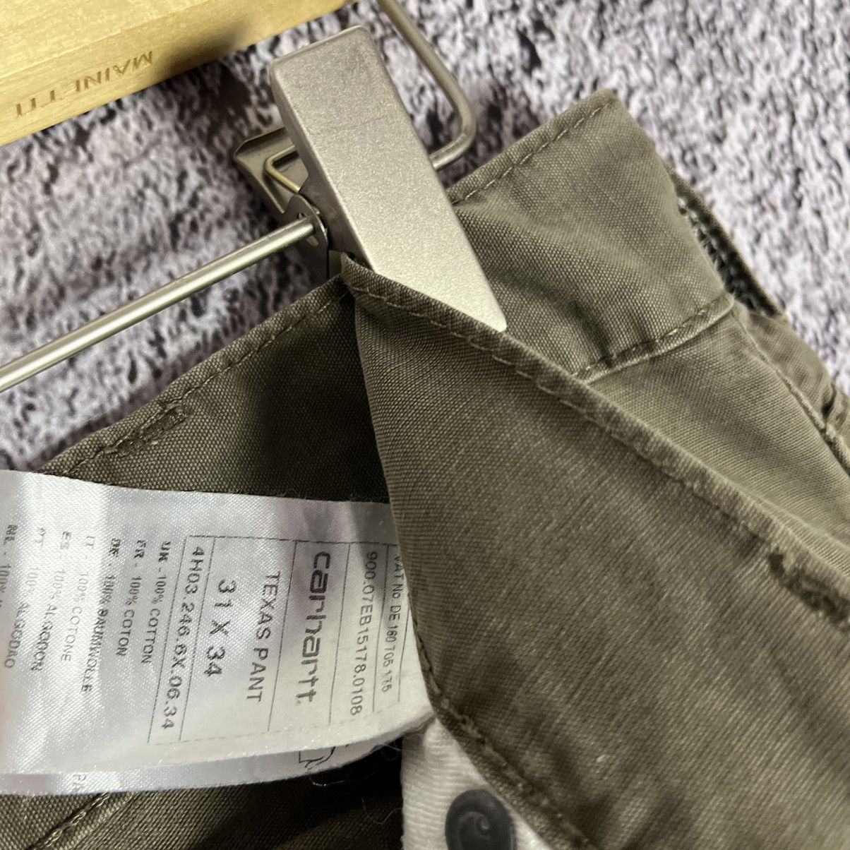 Carhartt × Vintage 🦖VINTAGE🦖 Carhartt Dark Green Texas cotton Pants Size US 31 - 9 Thumbnail