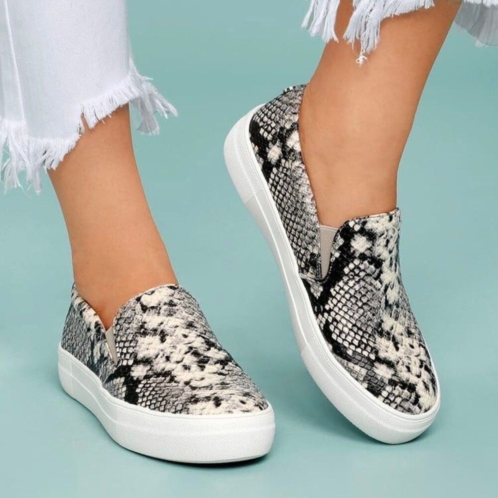 Steve Madden Steve Madden Gills Snake Embossed Vegan Leather Sneakers 7 Size US 7 / IT 37 - 11 Thumbnail