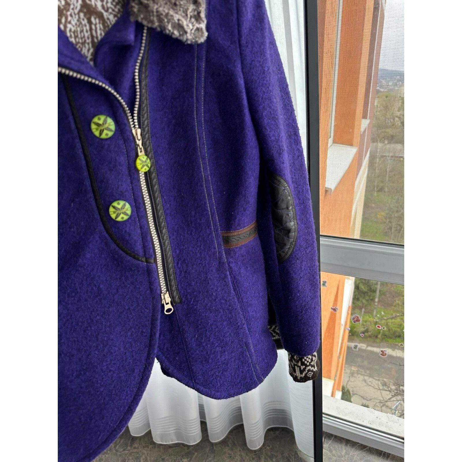 Sportalm Kitzbuhel VTG Sportalm Woman Wool Winter Jacket with Fur Collar Size M / US 6-8 / IT 42-44 - 7 Thumbnail