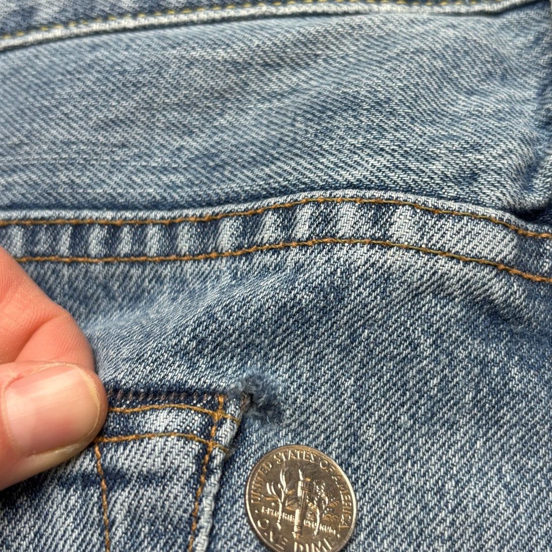 Sid Mashburn $185 Sid Mashburn Light Wash Denim 40x32 Slim Straight Jeans Size US 40 / EU 56 - 12 Thumbnail