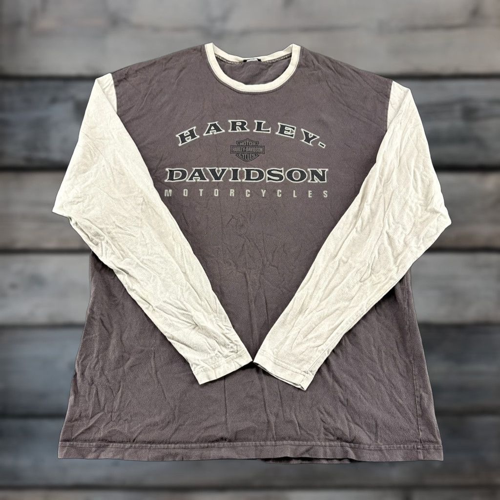 Harley Davidson VINTAGE Harley-Davidson Shirt Mens XL Grey White Long Sleeve Sturgis Biker Y2K Harley-Davidson Shirt Mens XL Grey White Long Sleeve Sturgis Biker Y2K Size US XL / EU 56 / 4 - 1 Thumbnail