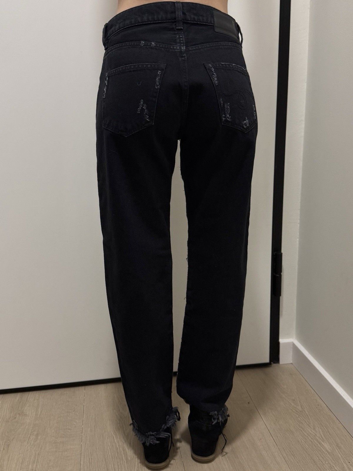 R13 R13 Universe Appean Moana Sequin Denim Camo Boyfriend Jeans Size 25" / US 0 / IT 36 - 2 Thumbnail