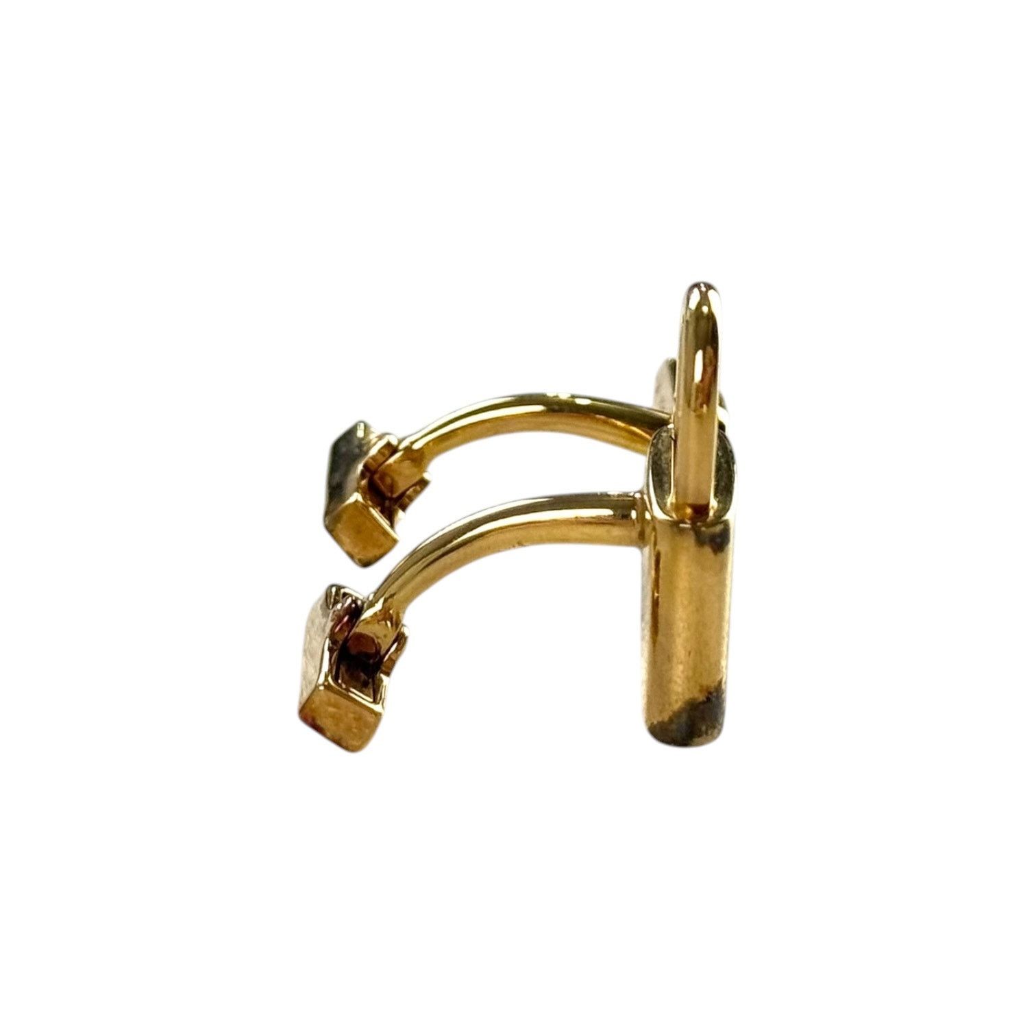 Louis Vuitton Louis Vuitton Gold-Plated Silver Lock and Key Cufflinks Size ONE SIZE - 5 Thumbnail