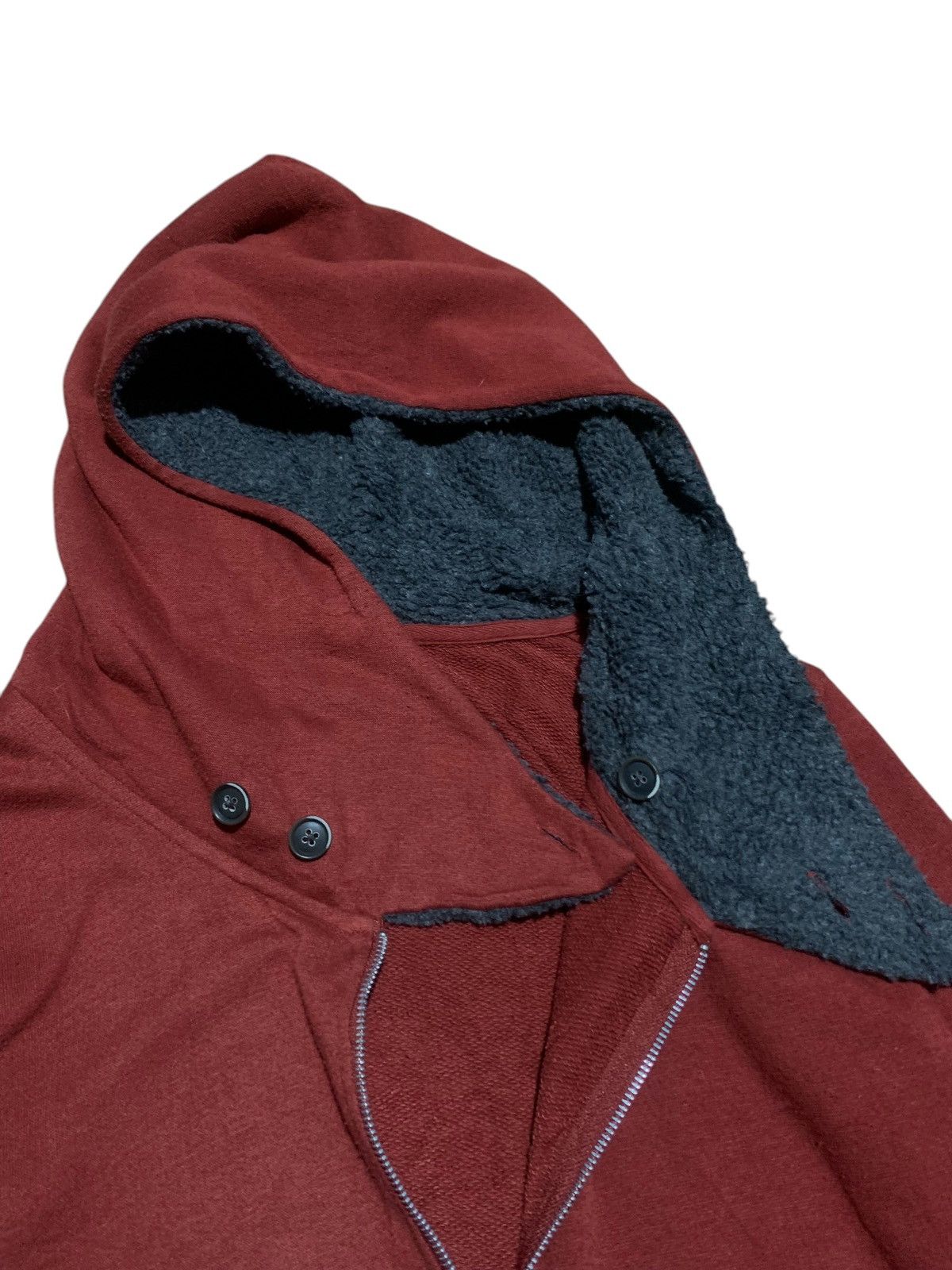 PPFM 2000s PPFM SHERPA TRIM DOUBLE ZIPPER HOODIE Size US M / EU 48-50 / 2 - 5 Thumbnail