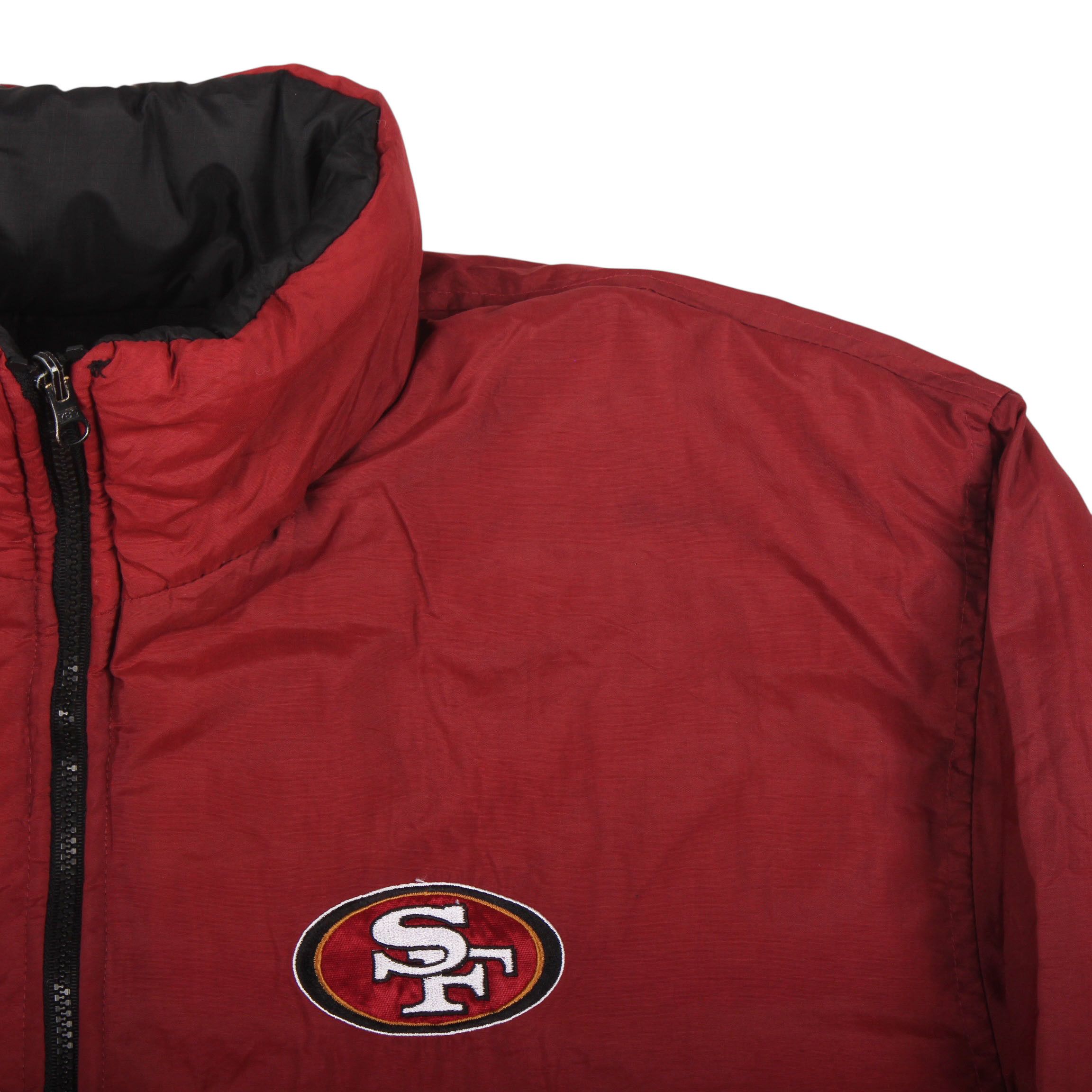 Vintage San Francisco 49ers Puffer Jacket Black SF Logo NFL Size US XXL / EU 58 / 5 - 9 Thumbnail