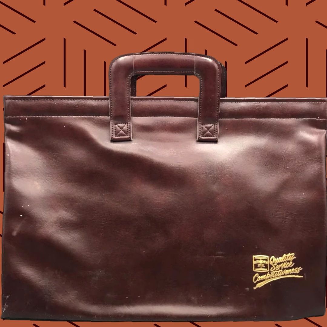Vintage Vintage Bethelehem Steel Faux Leather Vegan Briefcase Size ONE SIZE - 1 Preview