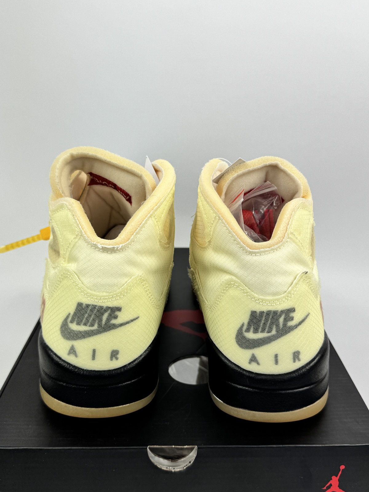 Nike × Off-White JORDAN 5 RETRO X OFF-WHITE SAIL SNEAKERS Size US 9.5 / EU 42-43 - 2 Thumbnail