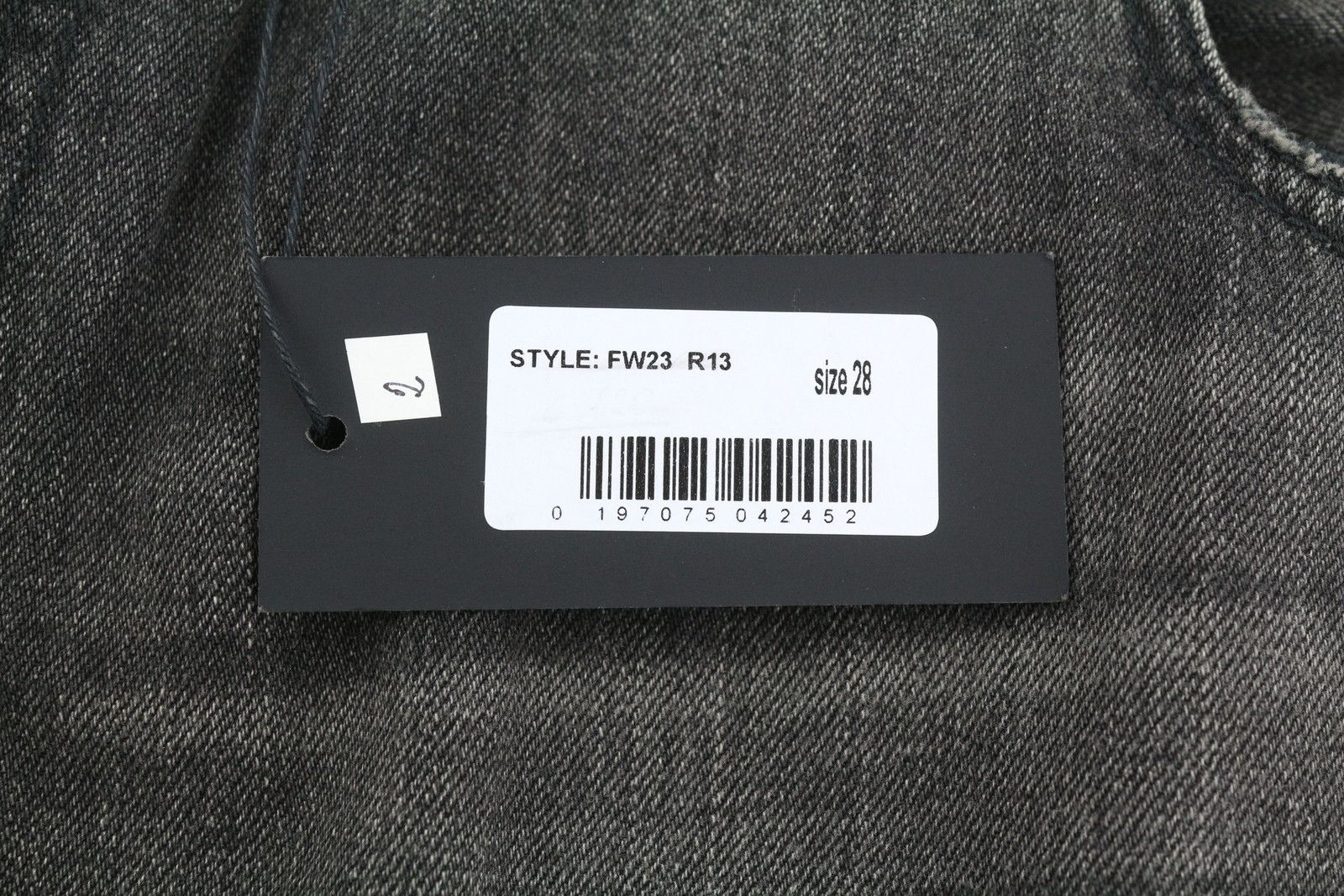 R13 DAMON PLEATED 28 Ellery Black Whiskers Faded 86673 Size 28" / US 6 / IT 42 - 6 Thumbnail