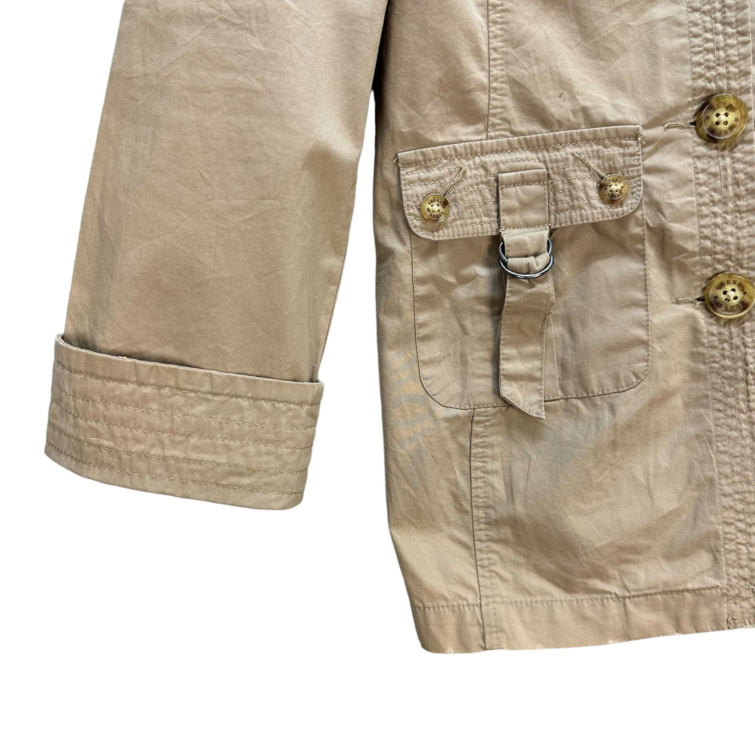 Guess GUESS Double Collar Belted Coat Jacket #A36-0817 Size XS / US 0-2 / IT 36-38 - 6 Thumbnail
