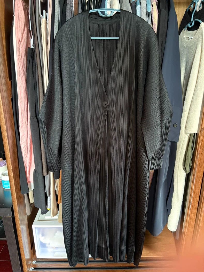 Issey Miyake Issey Miyake size:3 Black pleated cardigan Size M / US 6-8 / IT 42-44 - 3 Thumbnail