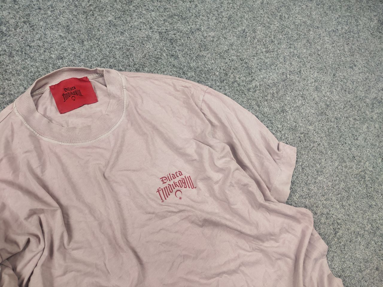 Dilara Findikoglu Dilara Findikoglu Design Oversized Pale pink logo Shirt Tee Size US M / EU 48-50 / 2 - 5 Thumbnail