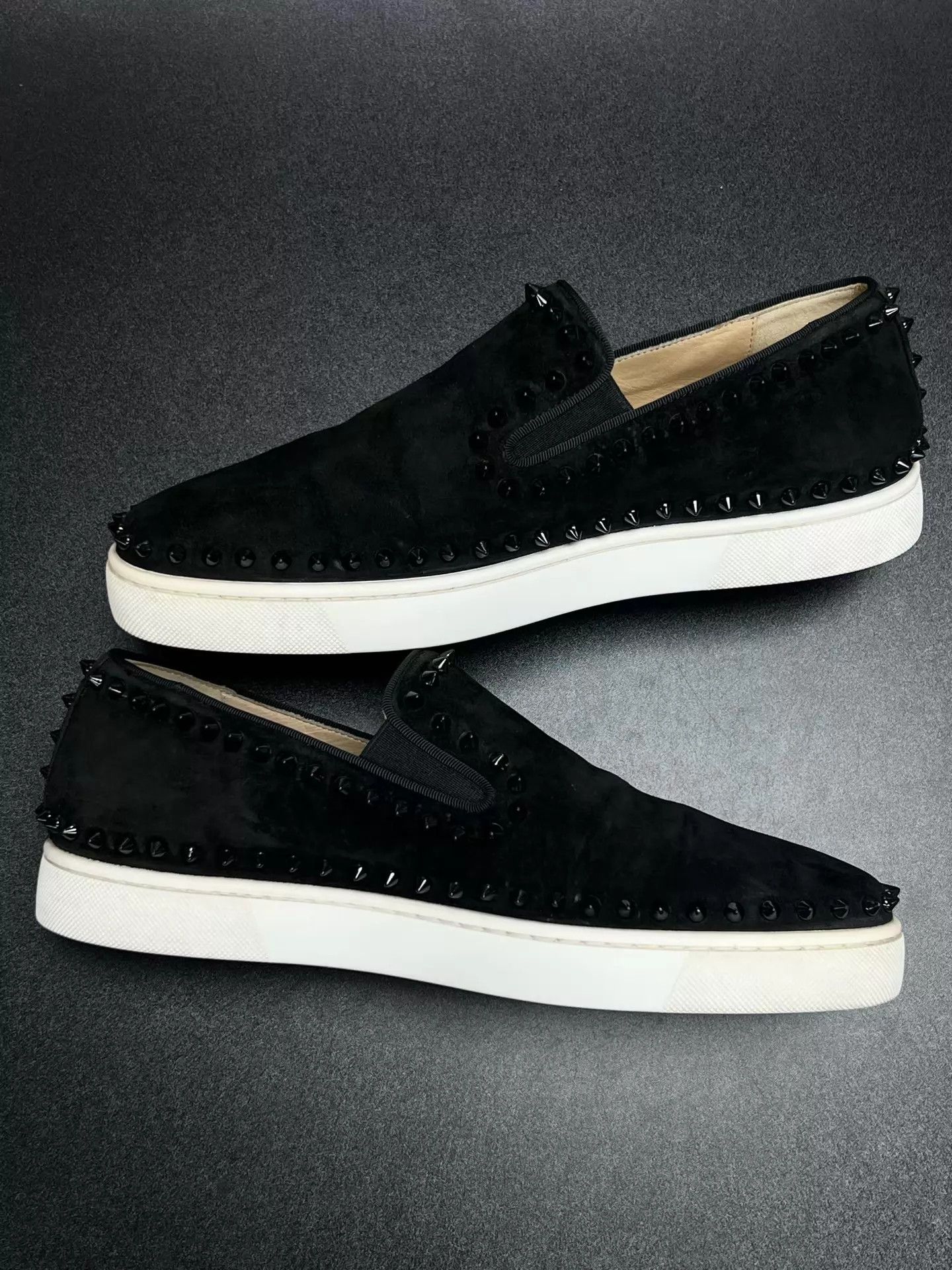 Christian Louboutin CL Pik Boat Studded Slip-On 41.5 Size US 8.5 / EU 41-42 - 6 Thumbnail