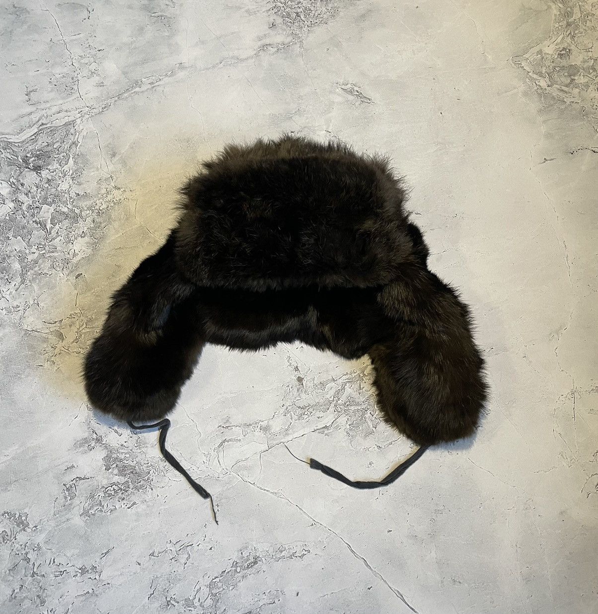 Japanese Brand Ushanka Trapper Hat Furry Mohair Fuzzy Fur Hat Size ONE SIZE - 1 Thumbnail