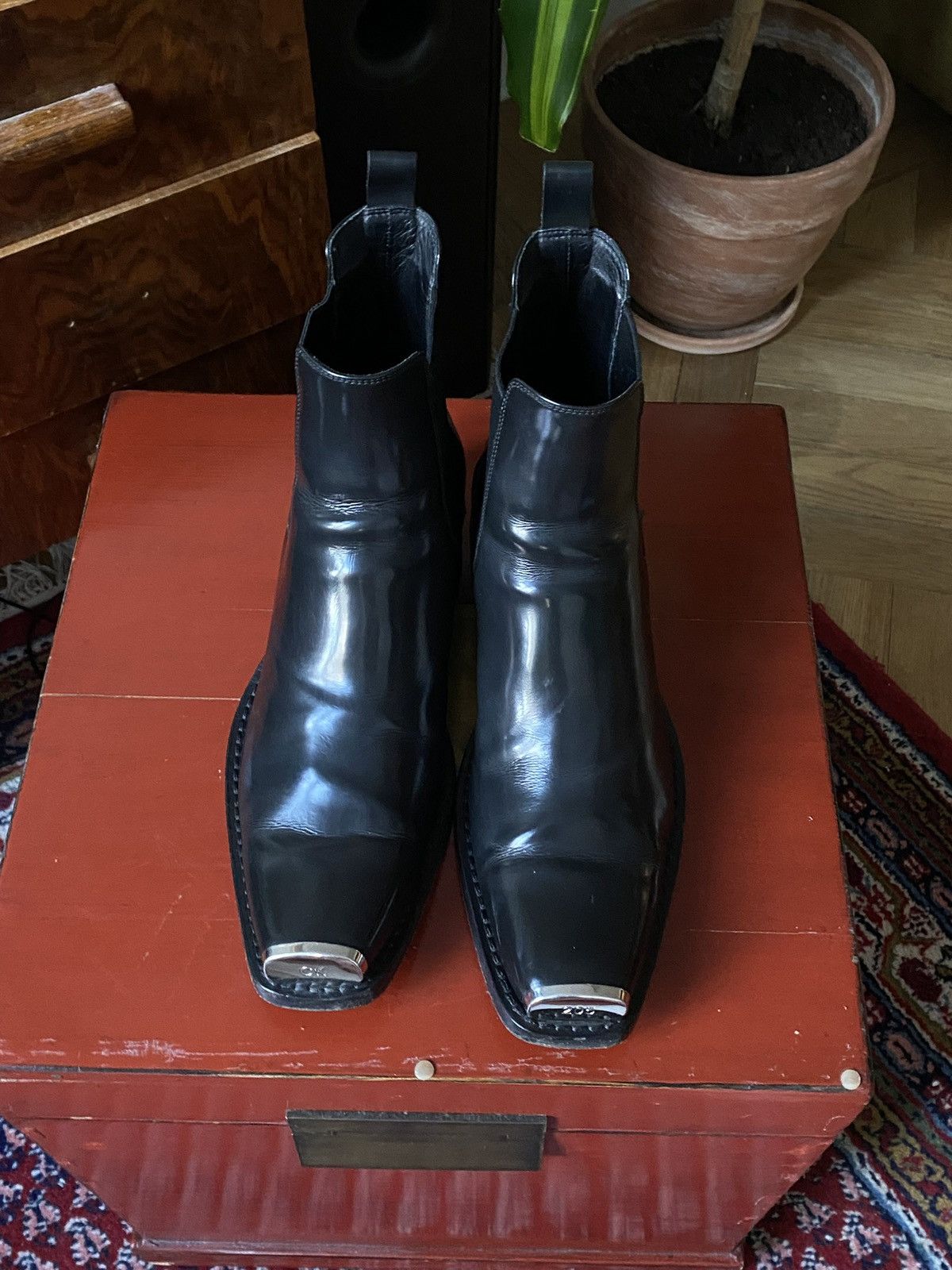 Calvin Klein 205W39NYC × Raf Simons CK205W39NYC Western Chris Boots by Raf Simons Size US 10 / EU 43 - 11 Thumbnail
