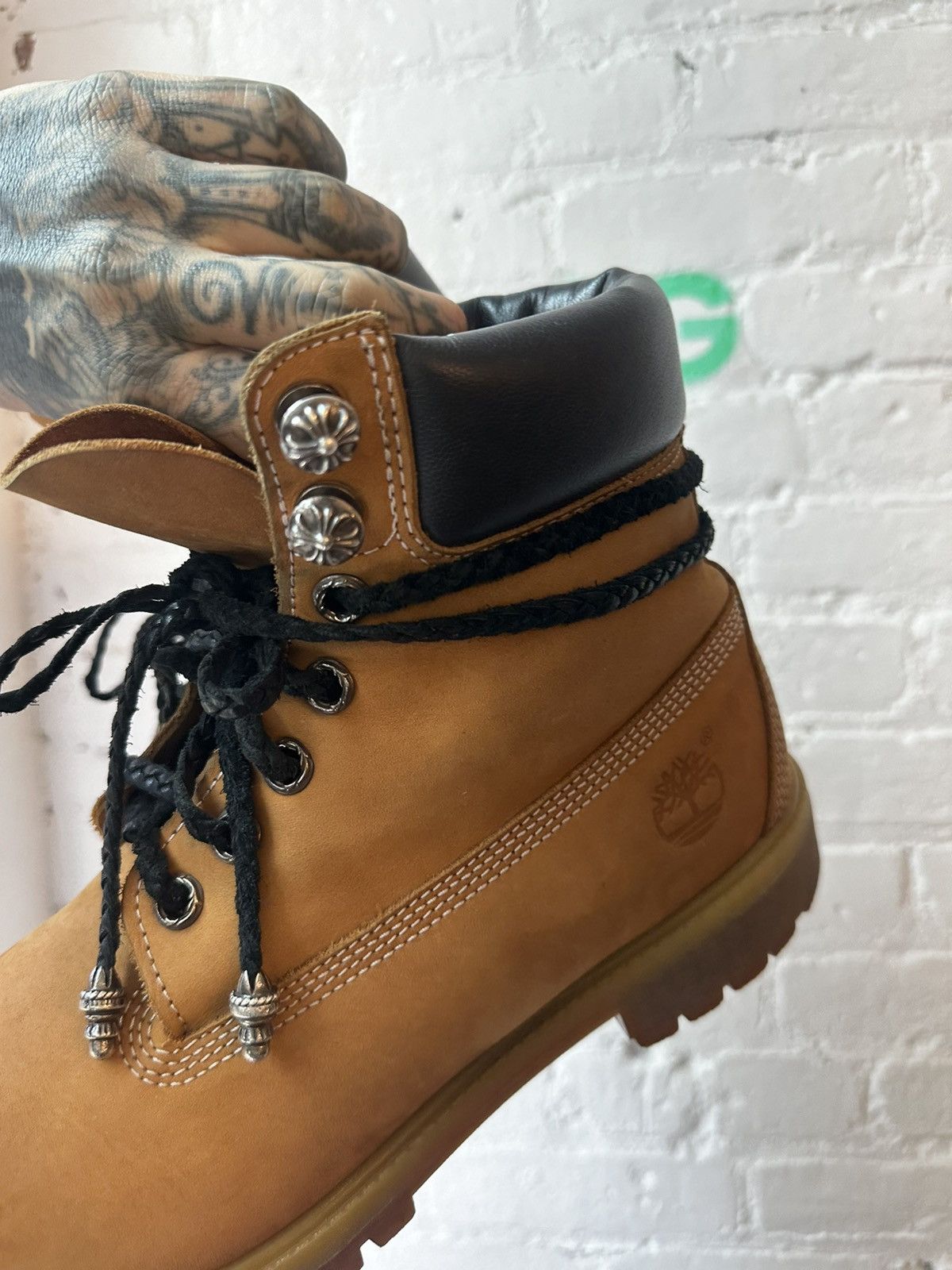 Chrome Hearts × Timberland CHROME HEARTS TIMBERLAND TIMBS BOOTS 11 11.5 Size US 11 / EU 44 - 4 Thumbnail