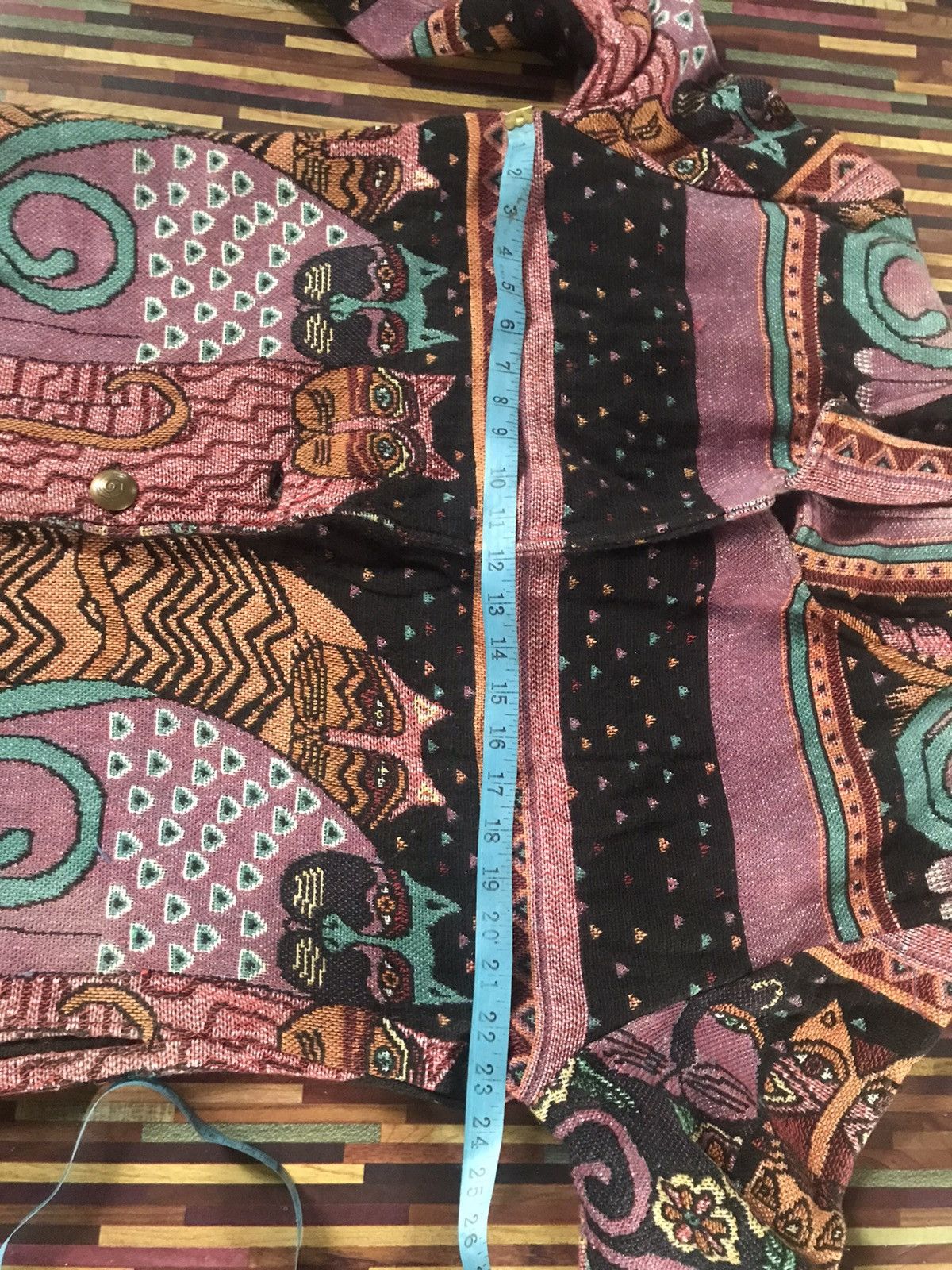 Art Comes First VTG 90’s Cat Embroidered Novelty Western Boho Blazer Jacket Size US M / EU 48-50 / 2 - 9 Thumbnail