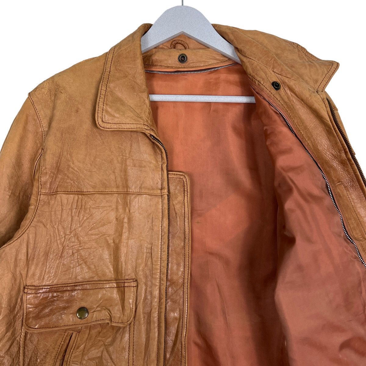 Japanese Brand 🔥 70s VINTAGE LEATHER JACKET Size US M / EU 48-50 / 2 - 10 Thumbnail