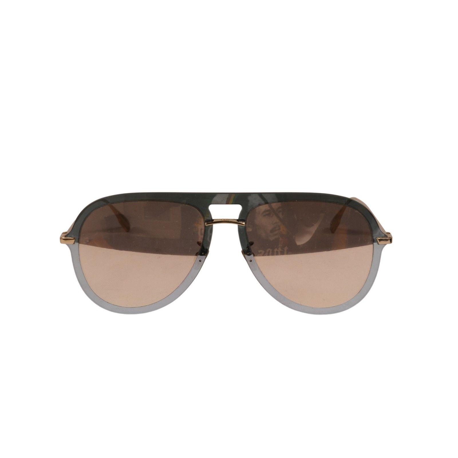 Dior Ultime 1 Aviator Sunglasses AVBSQ Blue Gold Size ONE SIZE - 7 Thumbnail