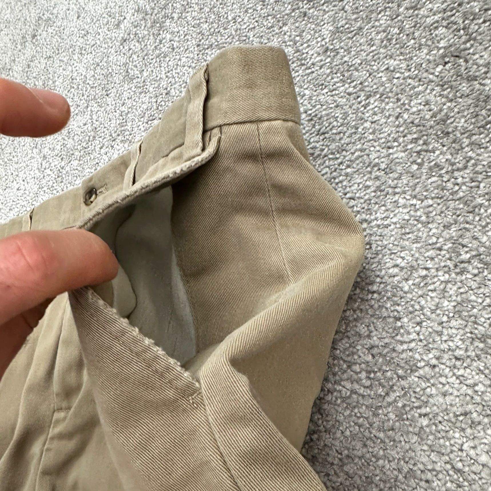 Eddie Bauer Eddie Bauer Pants Mens 36x32 Brown Khakis Wrinkle Resistant Flat Front Straight Leg Breathable Pockets Machine Washable Size US 36 / EU 52 - 3 Thumbnail