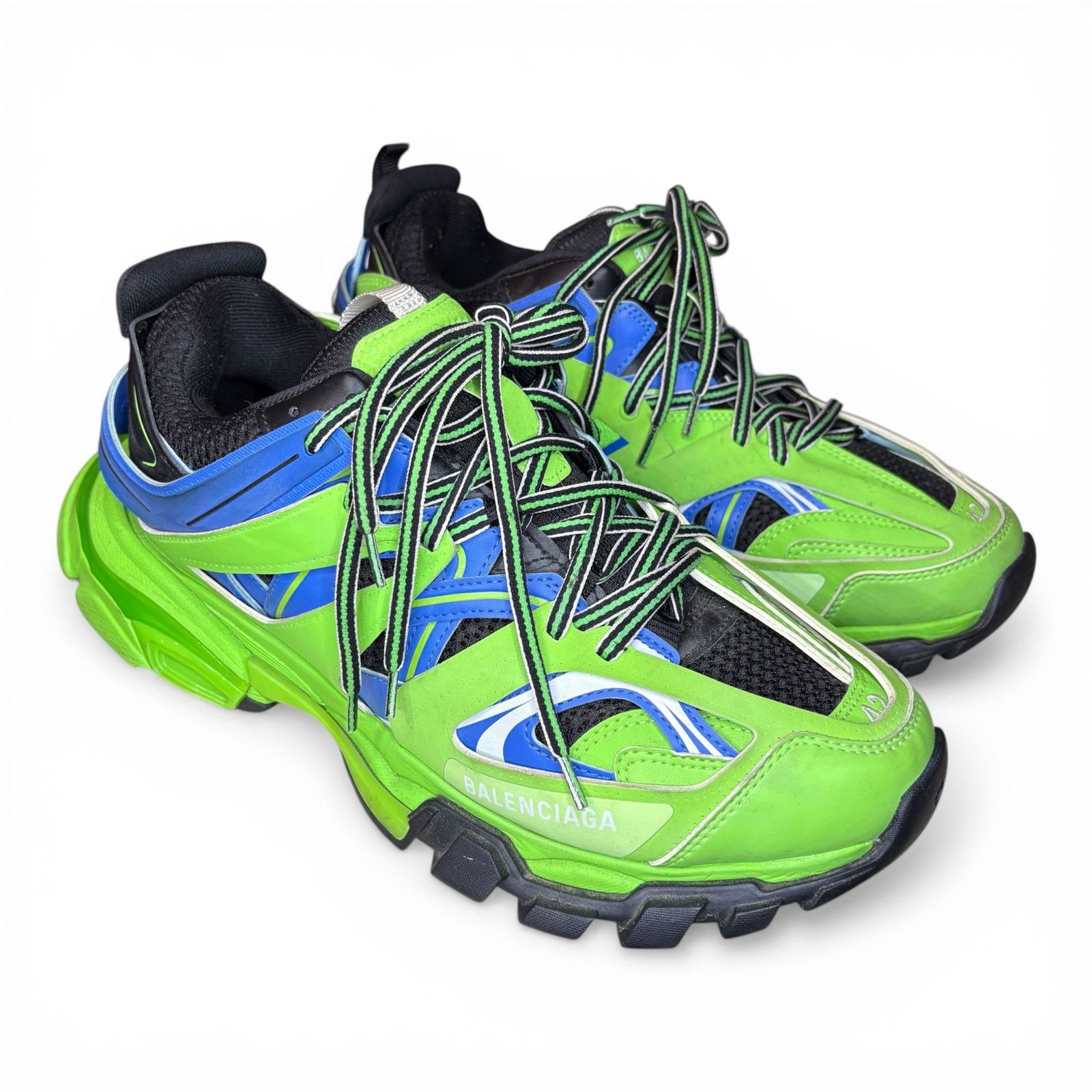 Balenciaga Size 9 - Balenciaga Track Green Blue Sneakers Size US 9 / EU 42 - 4 Thumbnail